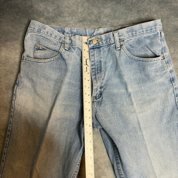 Wrangler Mens Jeans Relaxed Fit 38x30 Blue PREMIUM DENIM Fits 36x29.5 - Picture 5 of 16